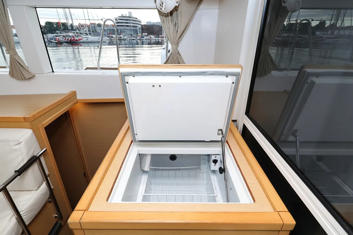 Galley of Lilla V, a Lagoon 39 catamaran at Grad Biograd na Moru, Croatia