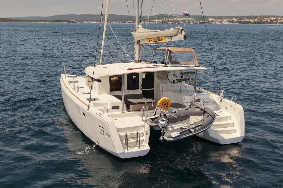 Lilla V, a Lagoon 39 catamaran at Biograd na Moru, Croatia