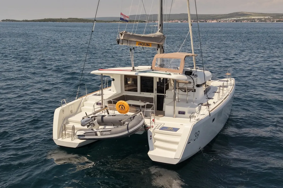 Lilla V, a Lagoon 39 catamaran at Biograd na Moru, Croatia