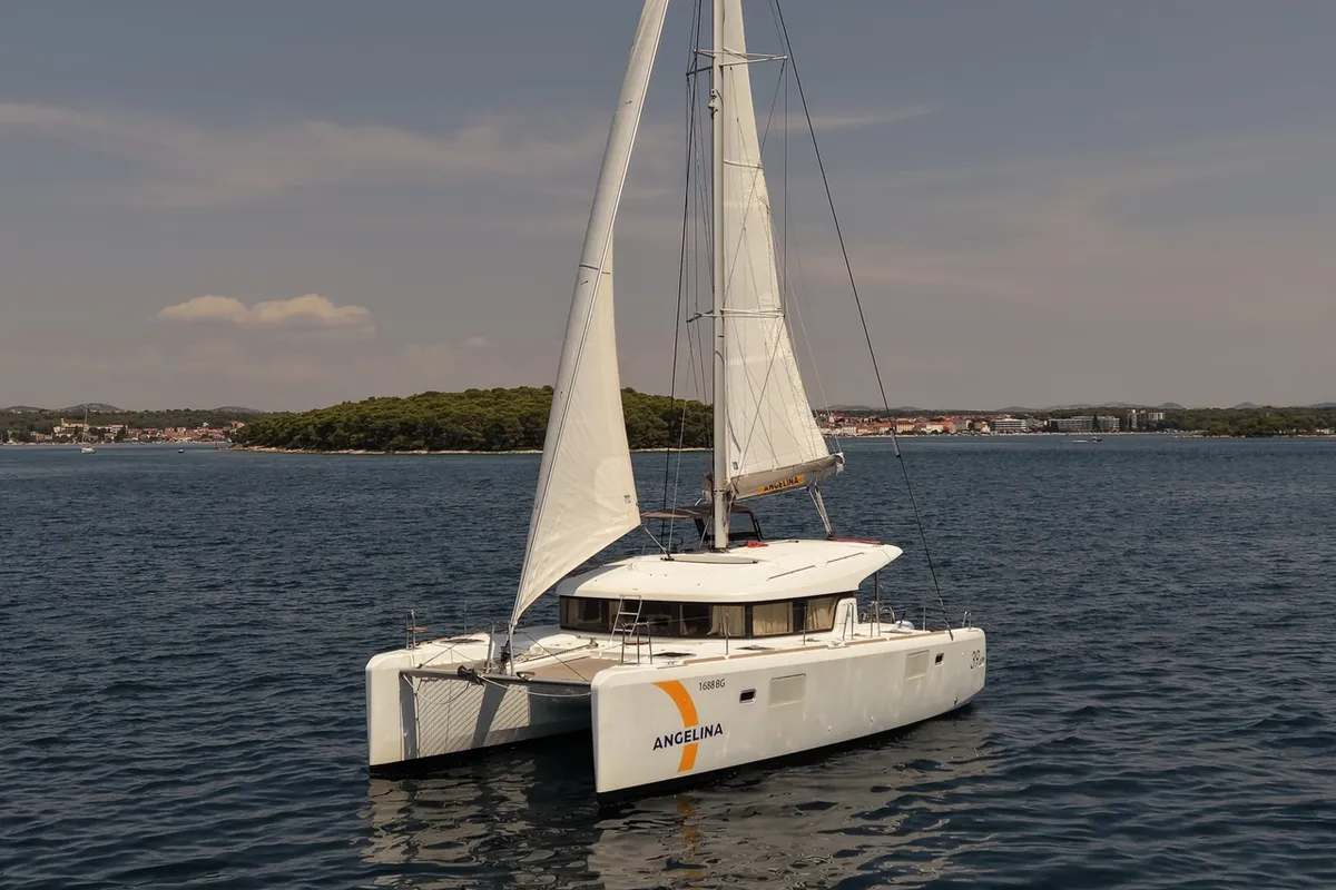 Lilla V, a Lagoon 39 catamaran at Biograd na Moru, Croatia