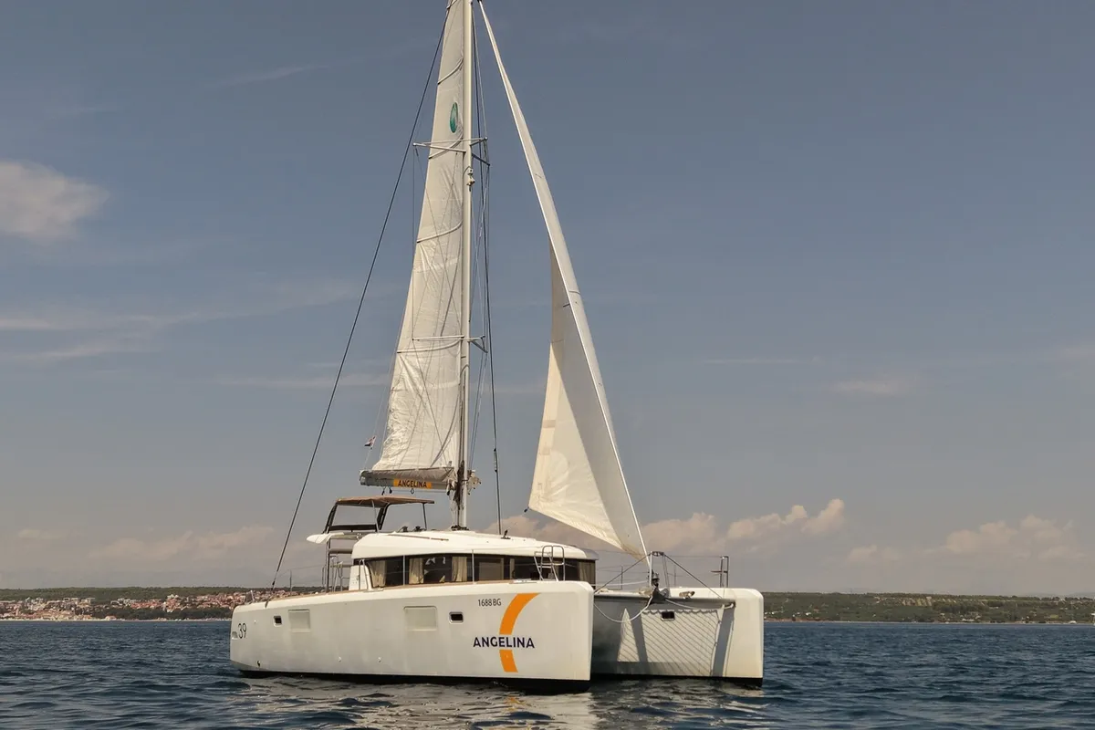 Lilla V, a Lagoon 39 catamaran at Biograd na Moru, Croatia