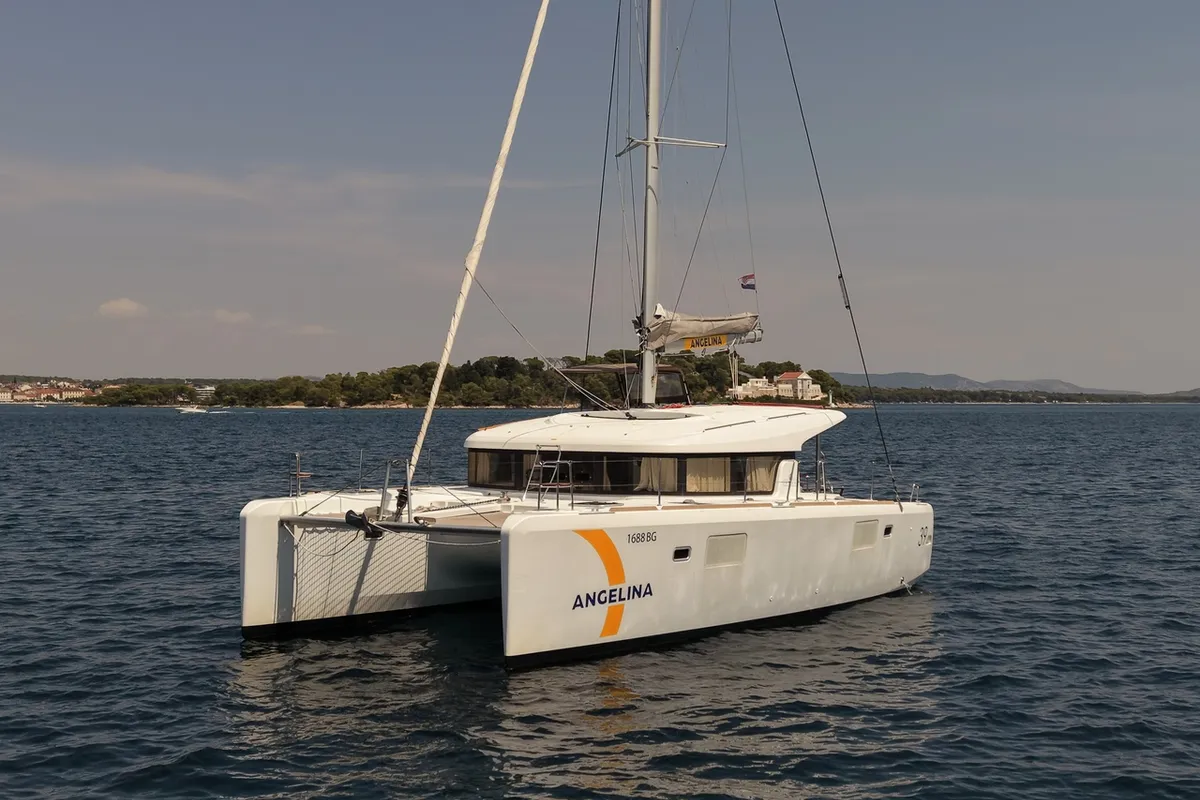 Lilla V, a Lagoon 39 catamaran at Biograd na Moru, Croatia