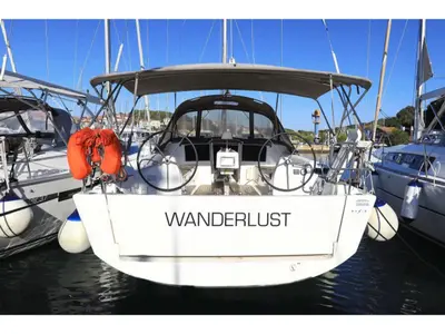 Wanderlust, a Dufour 382 Grand Large sailboat at Kos, Greece
