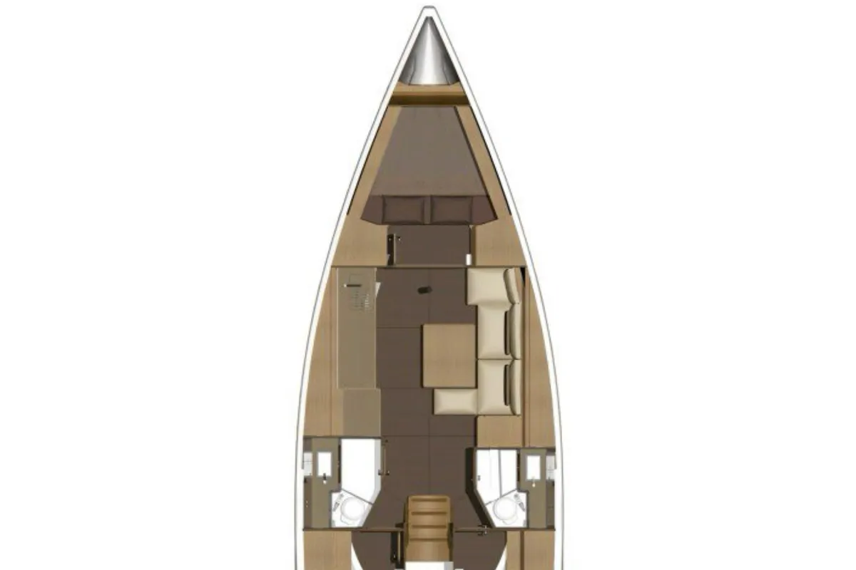 Wanderlust, a Dufour 382 Grand Large sailboat at Kos, Greece
