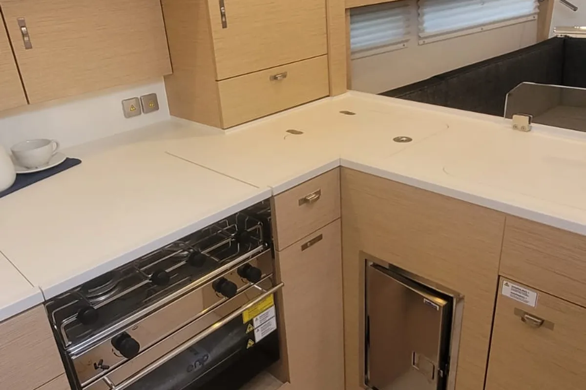 Galley of no_name, a Hanse 360 sailboat at Rosignano Solvay, Italy