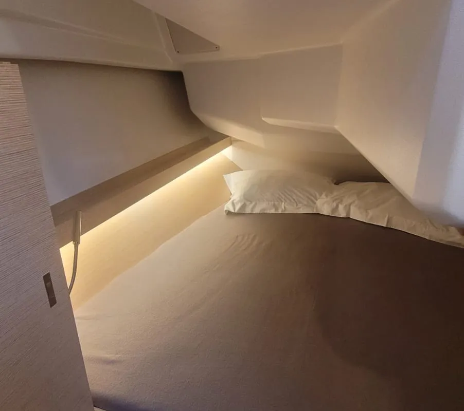 Cabin on no_name, a Hanse 360 sailboat at Rosignano Solvay, Italy