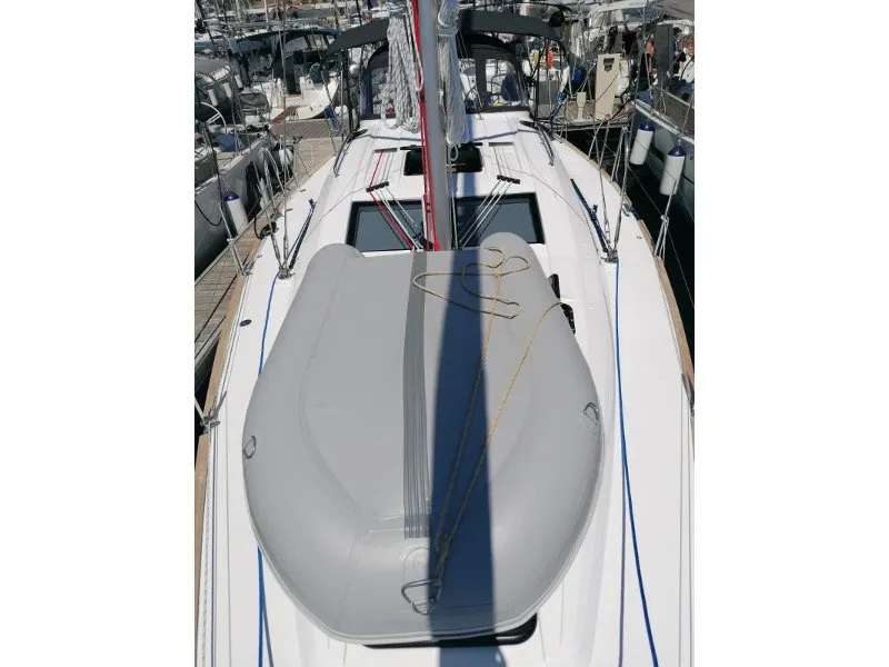 Deck of Top Secret, a Elan Impression 40.1 sailboat at Primošten, Croatia