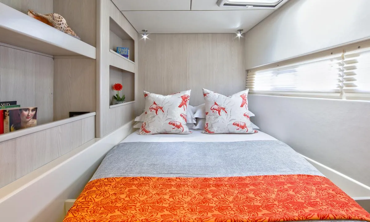 Cabin on Leopard 58, a catamaran at Road Town, British Virgin Islands