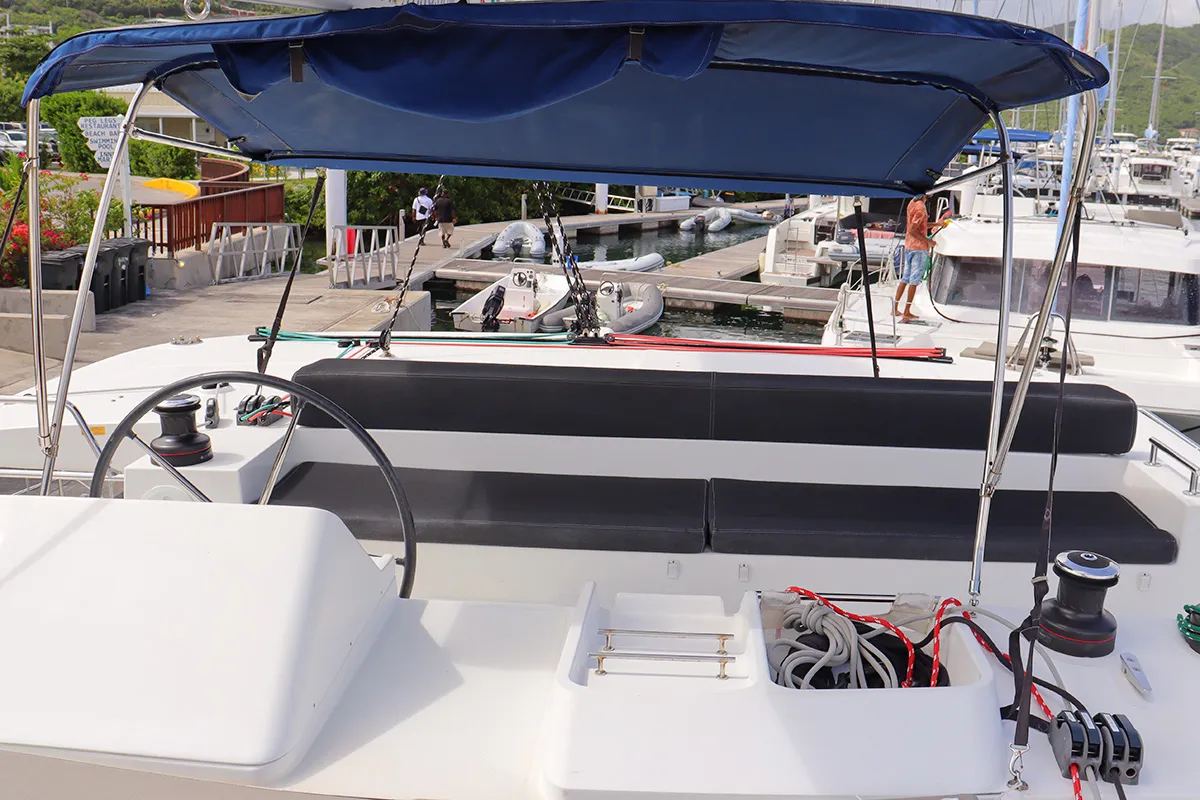 LIBERTAS DS (ex. Thor), a Lagoon 450 F catamaran at Road Town, British Virgin Islands