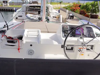 LIBERTAS DS (ex. Thor), a Lagoon 450 F catamaran at Road Town, British Virgin Islands
