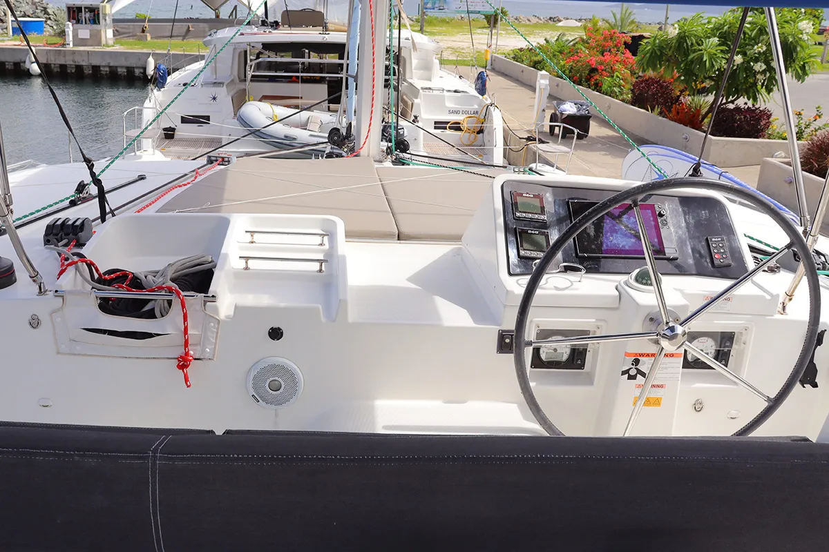 LIBERTAS DS (ex. Thor), a Lagoon 450 F catamaran at Road Town, British Virgin Islands