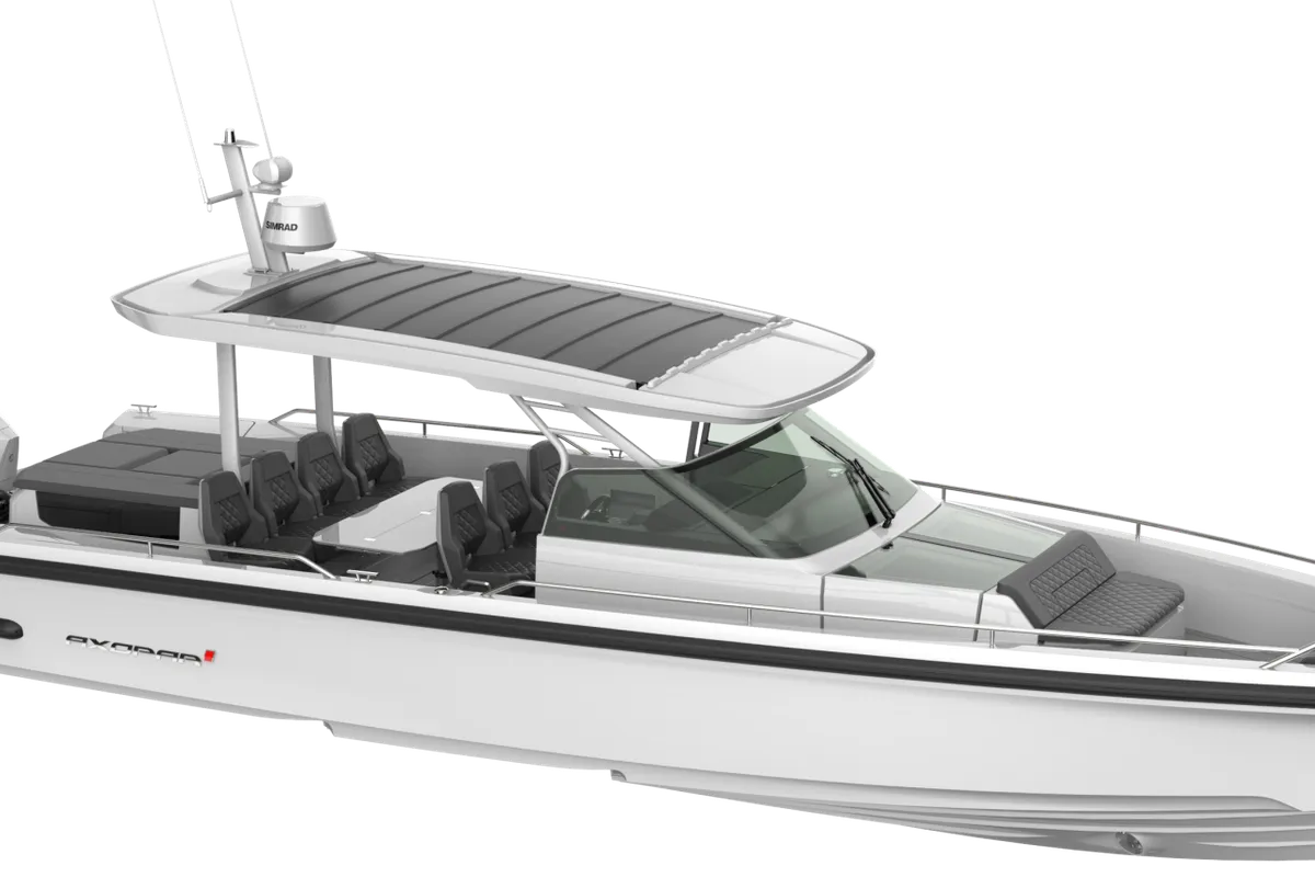 Opijum, a Axopar 37 Sun Top motorboat at Seget Donji, Croatia