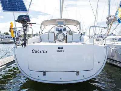 Cecilia, a Bavaria Cruiser 36 sailboat at Gåshaga, Sweden