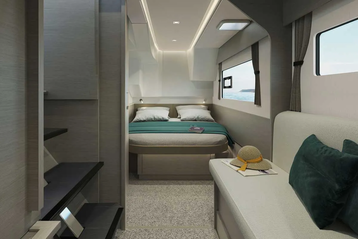 Nina, a Fountaine Pajot MY4.S catamaran at Taranto, Italy