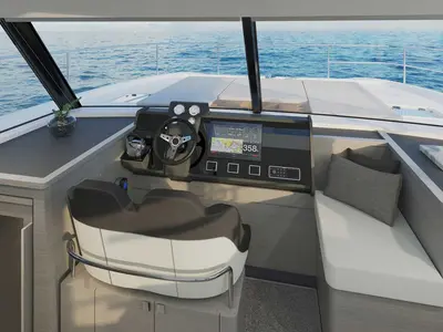 Nina, a Fountaine Pajot MY4.S catamaran at Taranto, Italy