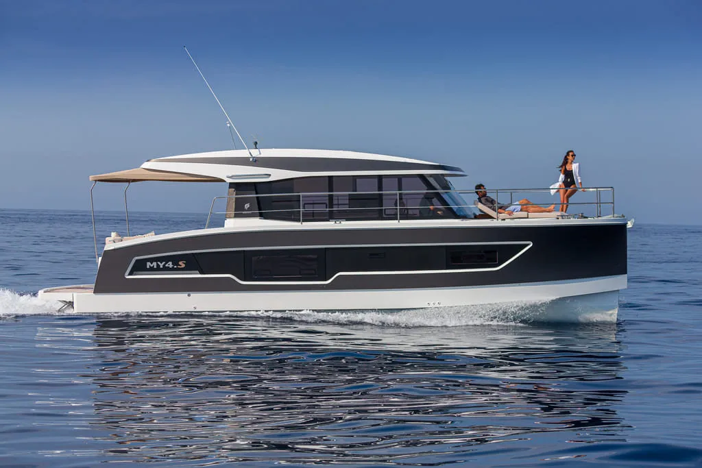 Nina, a Fountaine Pajot MY4.S catamaran at Taranto, Italy