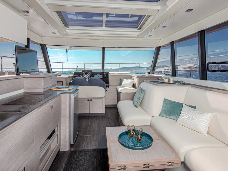 Nina, a Fountaine Pajot MY4.S catamaran at Taranto, Italy