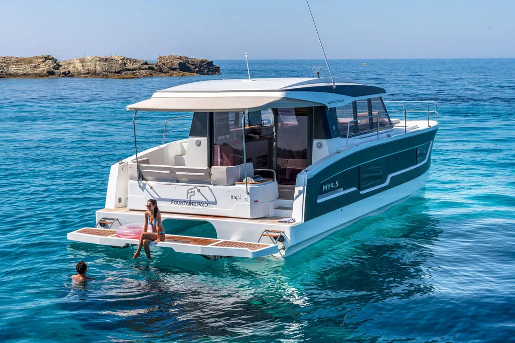 Nina, a Fountaine Pajot MY4.S catamaran at Taranto, Italy