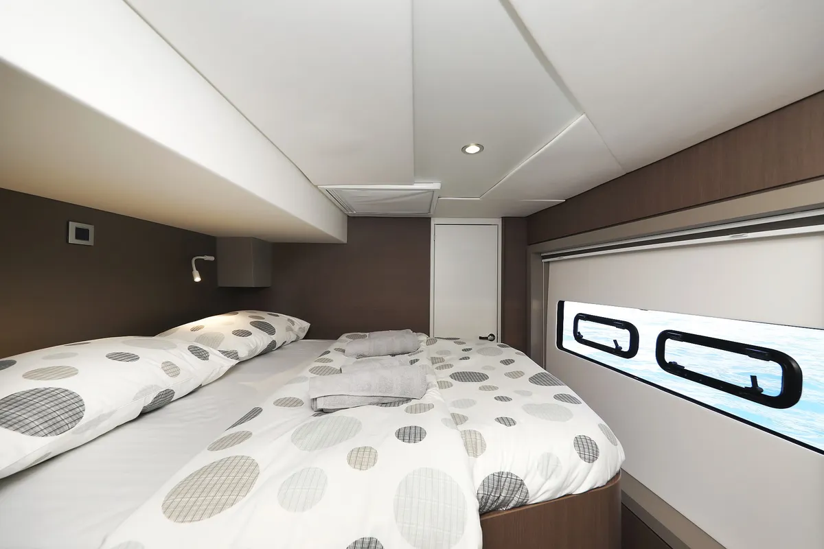 Cabin on Vaya Con Dios, a Bali 4.8 catamaran at Grad Kaštela, Croatia
