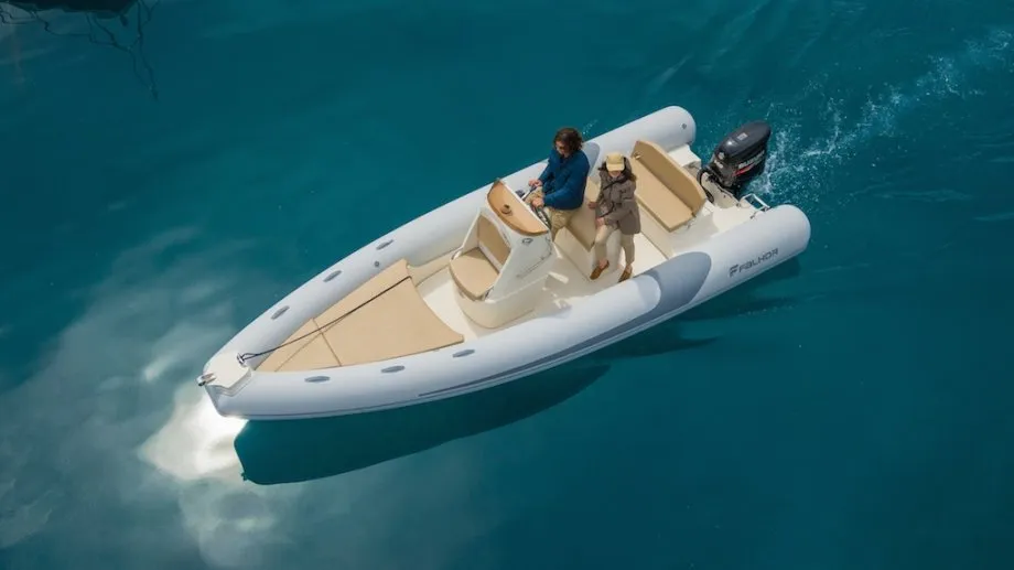 Exterior view of nn, a Falkor Boats Horvat i kćeri d.o.o. RIB Falkor 22 RIB at Grad Šibenik, Croatia