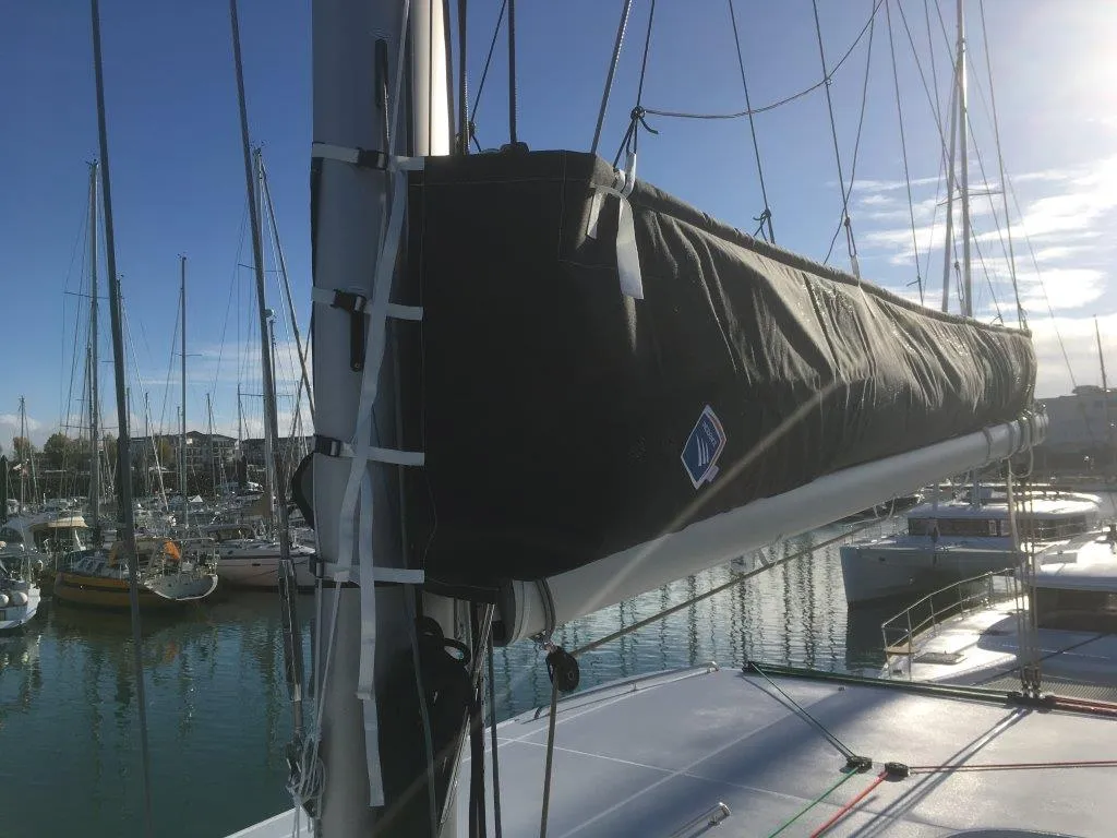 Deck of Uiara, a Lagoon 42 catamaran at Alameda, United States