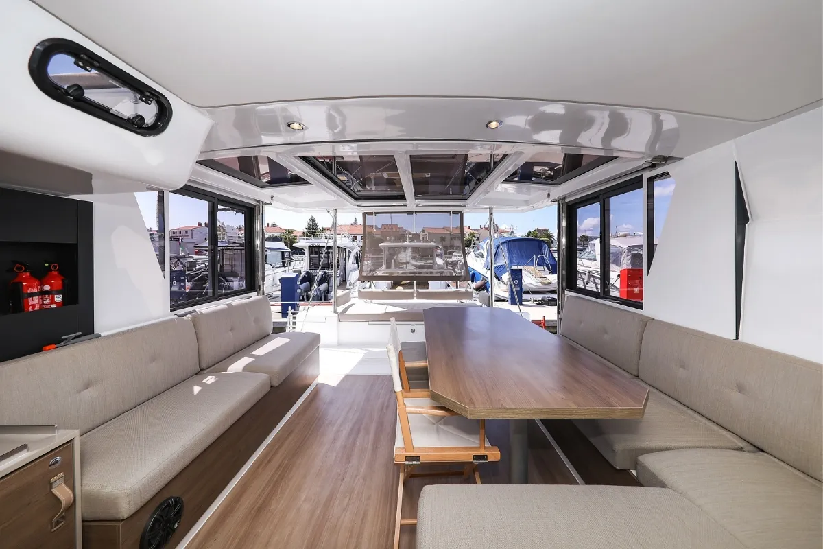 Supernova, a Bali 4.2 catamaran at Grad Biograd na Moru, Croatia