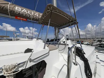 Supernova, a Bali 4.2 catamaran at Grad Biograd na Moru, Croatia