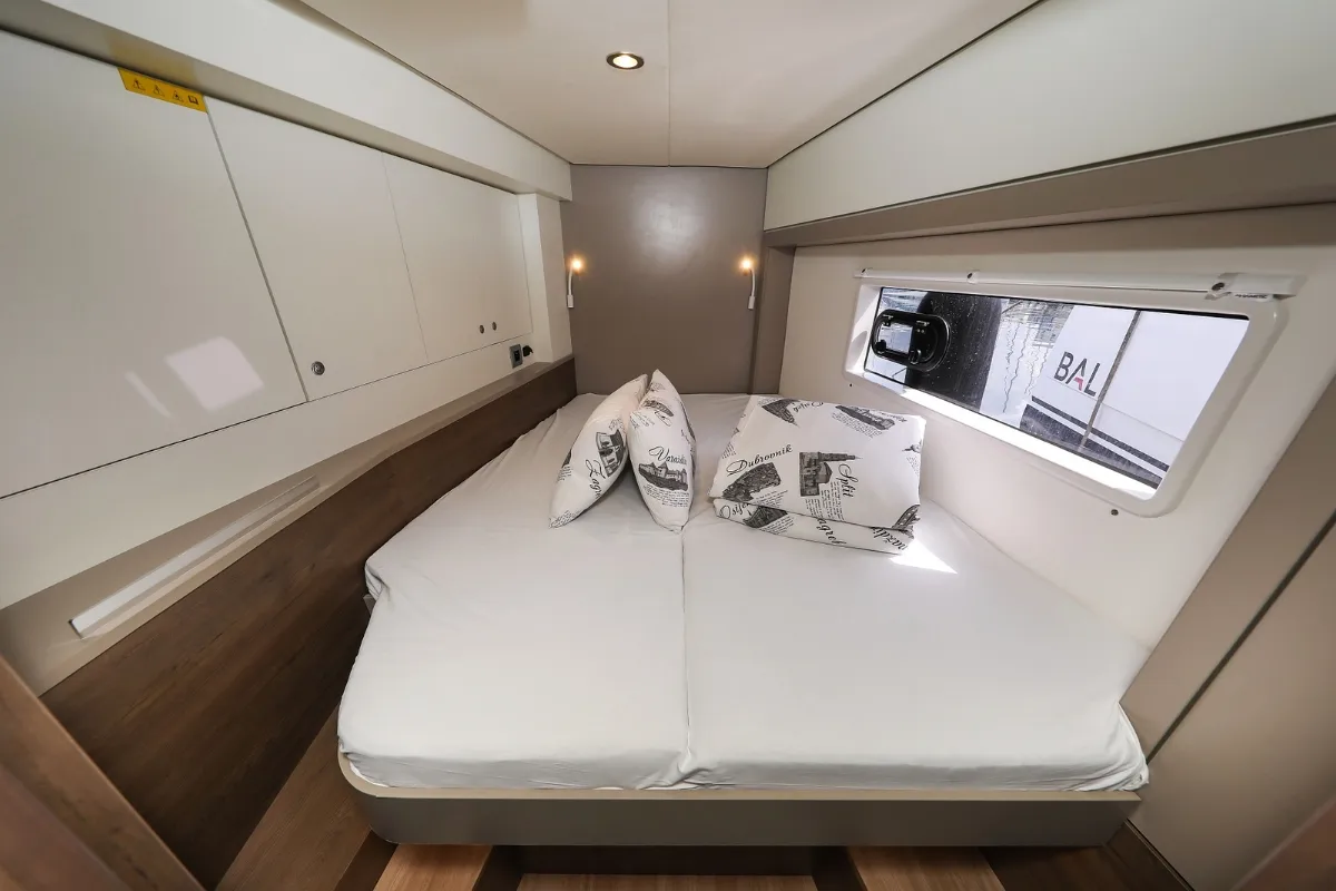 Supernova, a Bali 4.2 catamaran at Grad Biograd na Moru, Croatia