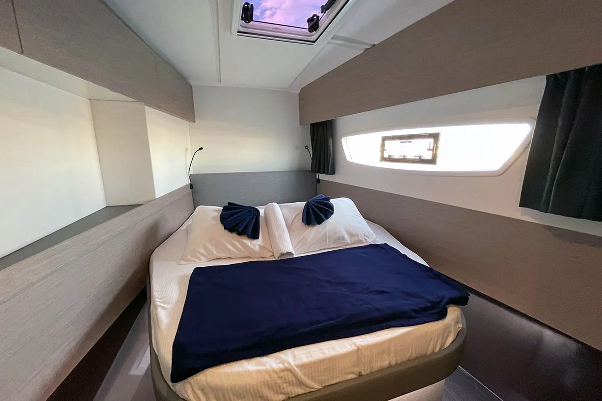 Nauti Mollie (ex. Out Of Office), a Fountaine Pajot Astrea 42 catamaran at Road Town, British Virgin Islands