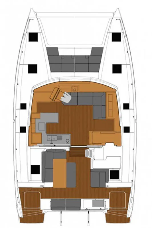 Nauti Mollie (ex. Out Of Office), a Fountaine Pajot Astrea 42 catamaran at Road Town, British Virgin Islands