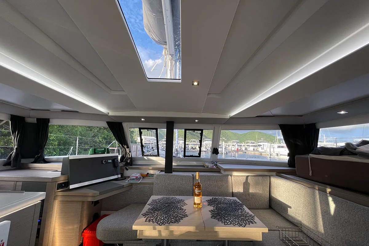Nauti Mollie (ex. Out Of Office), a Fountaine Pajot Astrea 42 catamaran at Road Town, British Virgin Islands