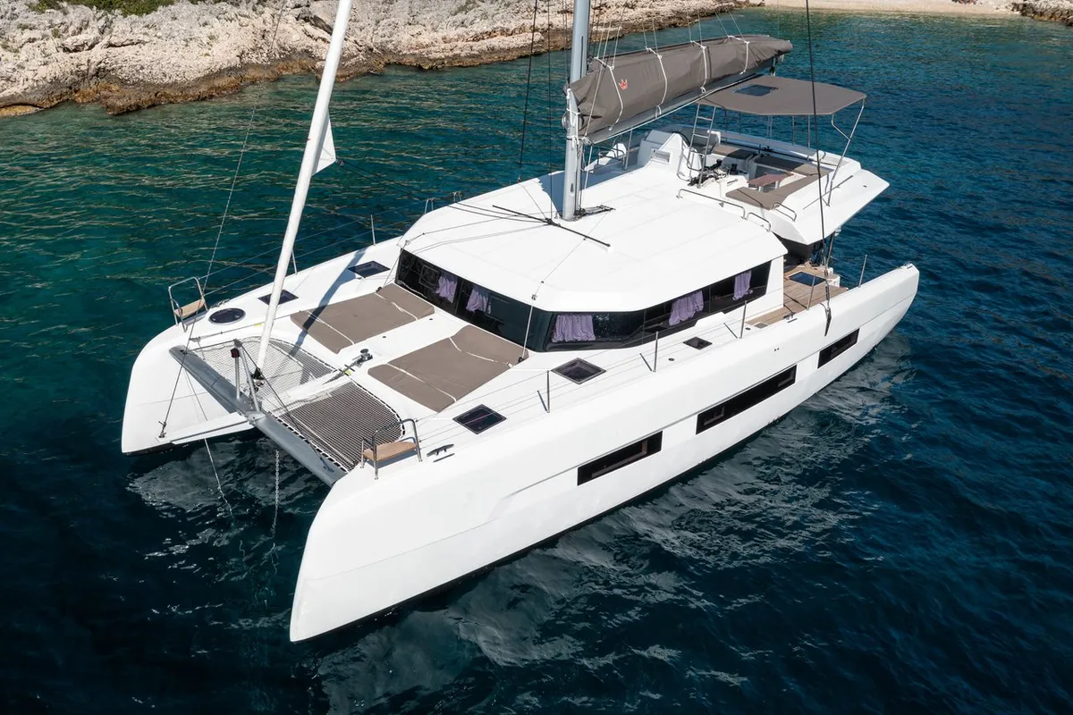 LoveMarine, a Dufour 48 Catamaran catamaran at Pirovac, Croatia
