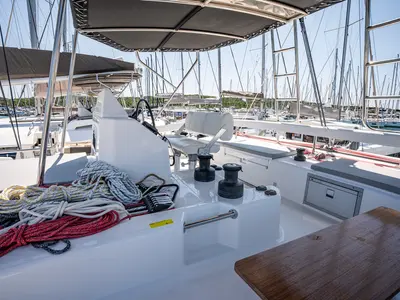 LoveMarine, a Dufour 48 Catamaran catamaran at Pirovac, Croatia