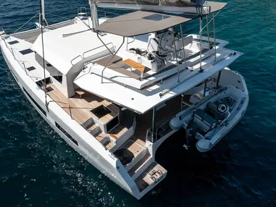 LoveMarine, a Dufour 48 Catamaran catamaran at Pirovac, Croatia