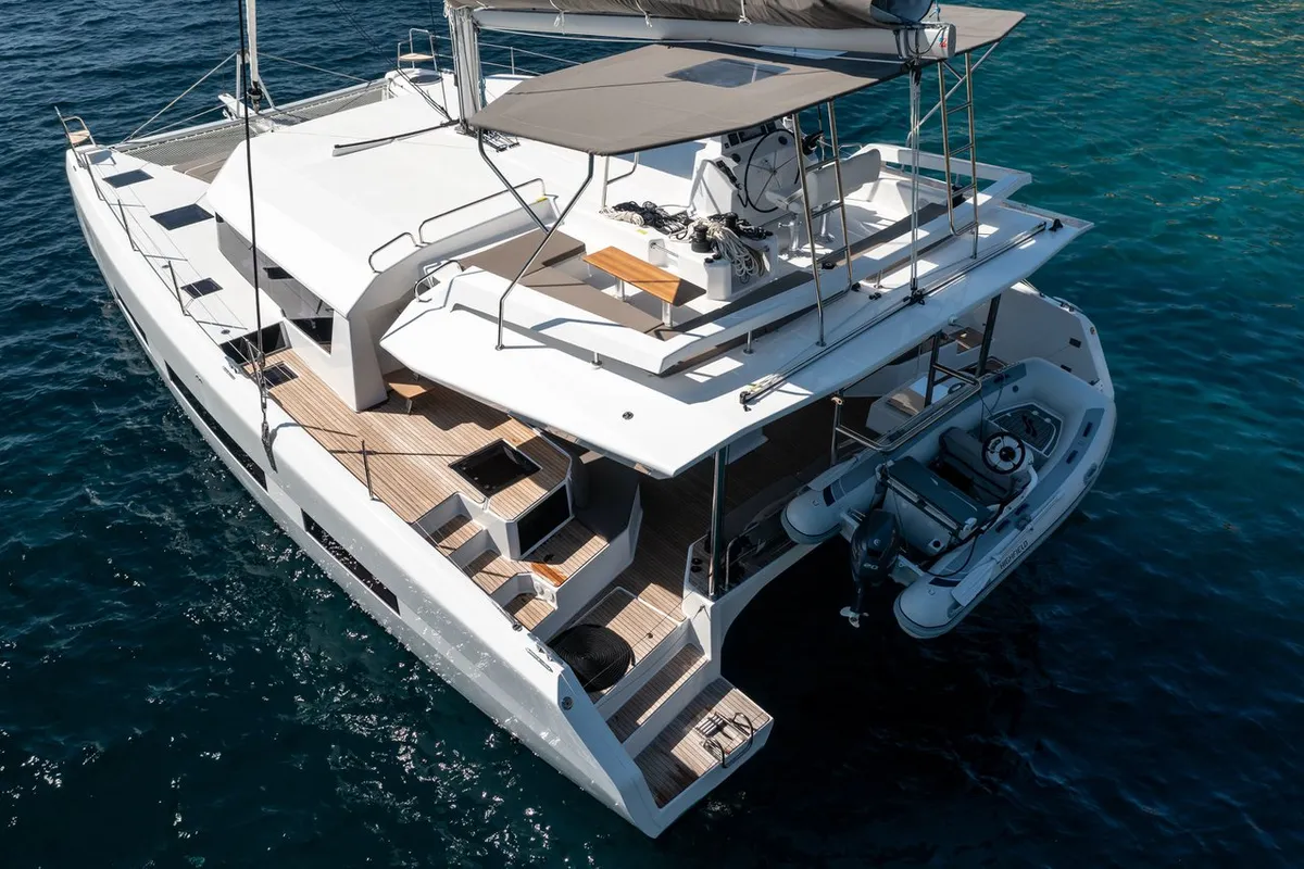 LoveMarine, a Dufour 48 Catamaran catamaran at Pirovac, Croatia