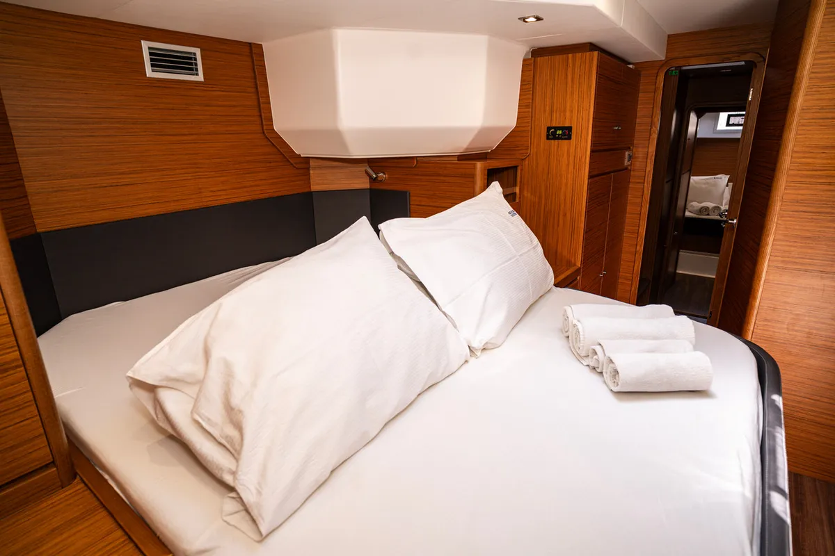 LoveMarine, a Dufour 48 Catamaran catamaran at Pirovac, Croatia