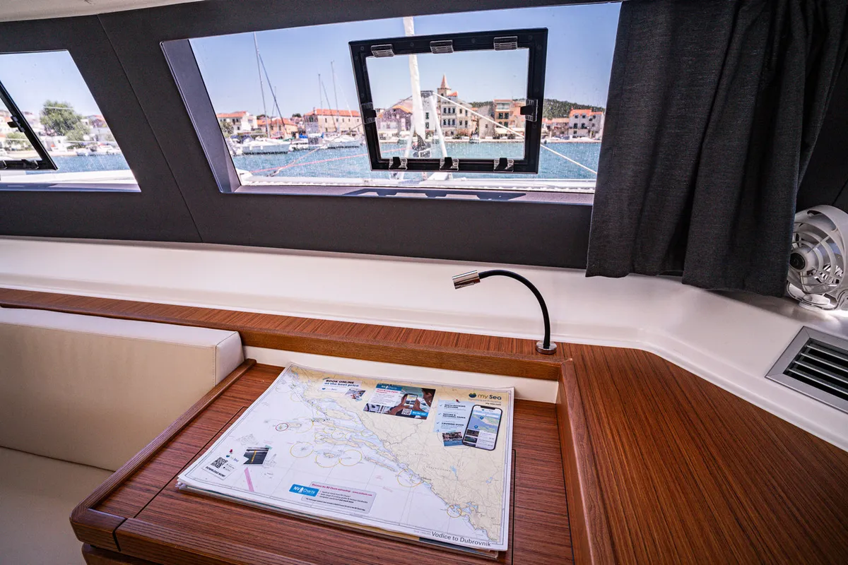LoveMarine, a Dufour 48 Catamaran catamaran at Pirovac, Croatia