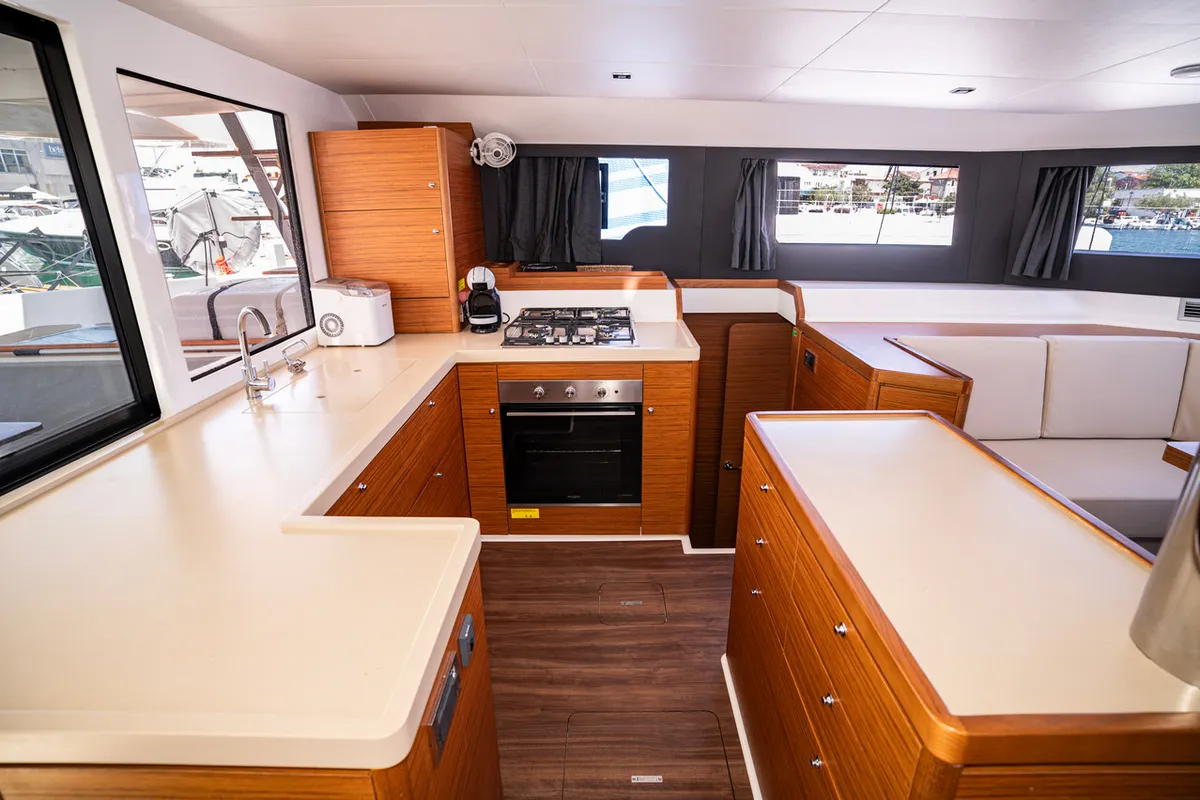LoveMarine, a Dufour 48 Catamaran catamaran at Pirovac, Croatia
