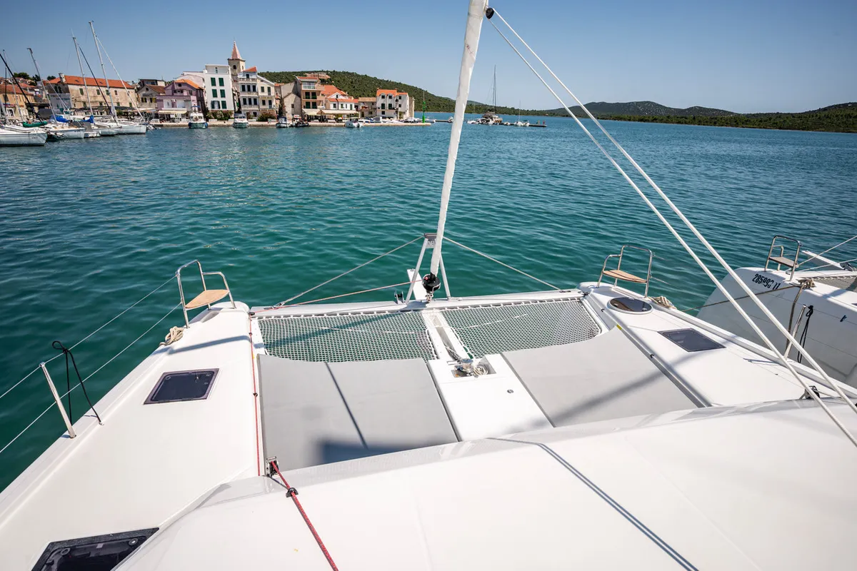 LoveMarine, a Dufour 48 Catamaran catamaran at Pirovac, Croatia