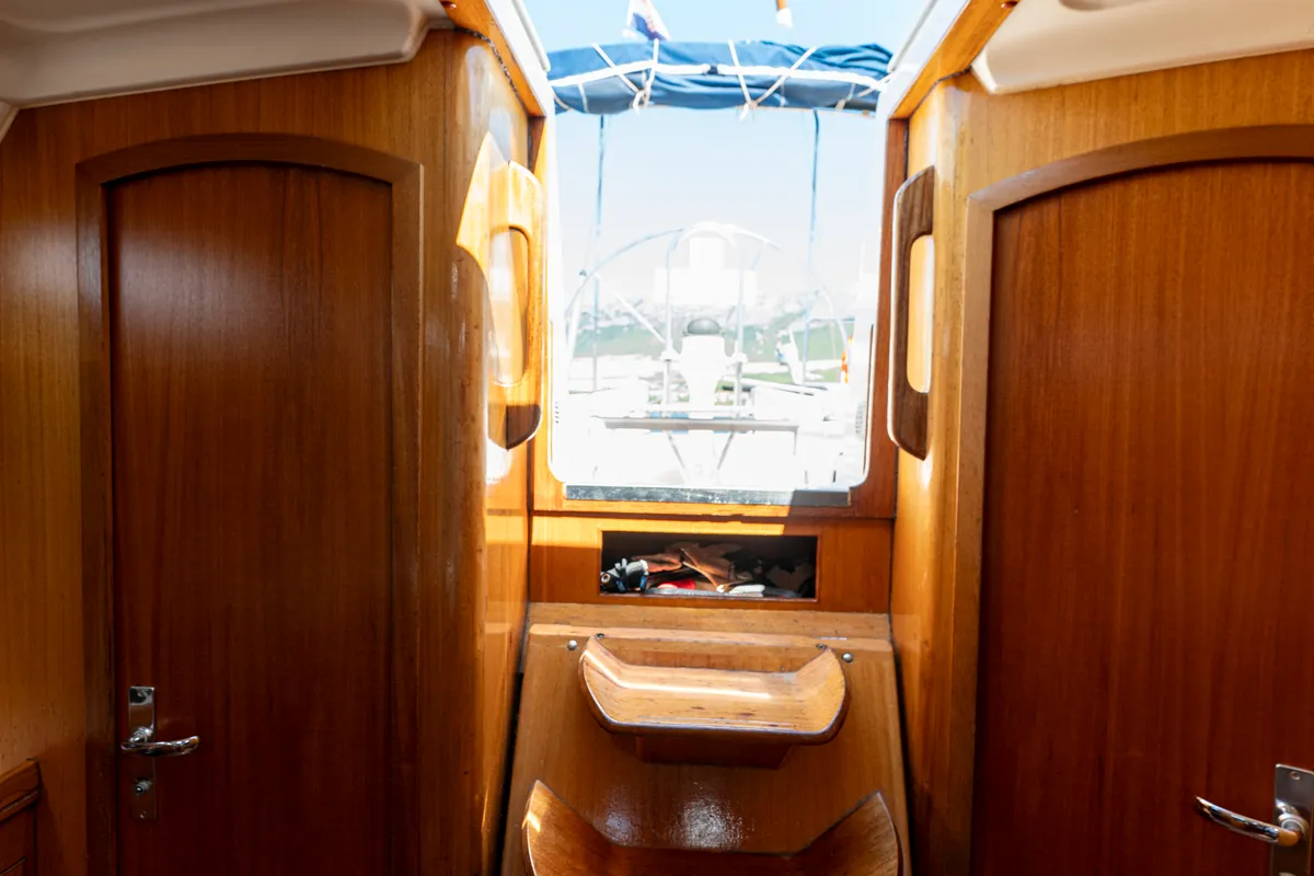 Salon of Classic, a Elan 40 sailboat at Split, Croatia