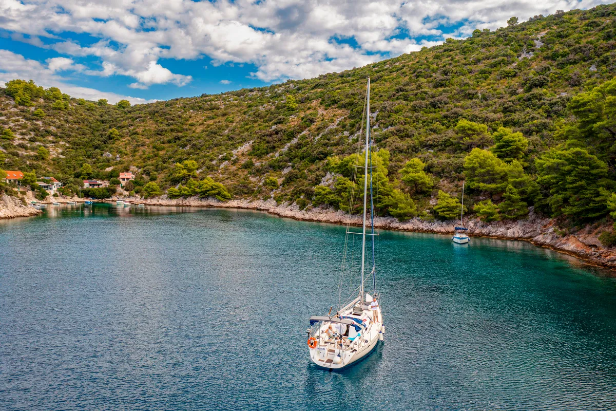 Exterior view of Classic, a Elan 40 sailboat at Split, Croatia