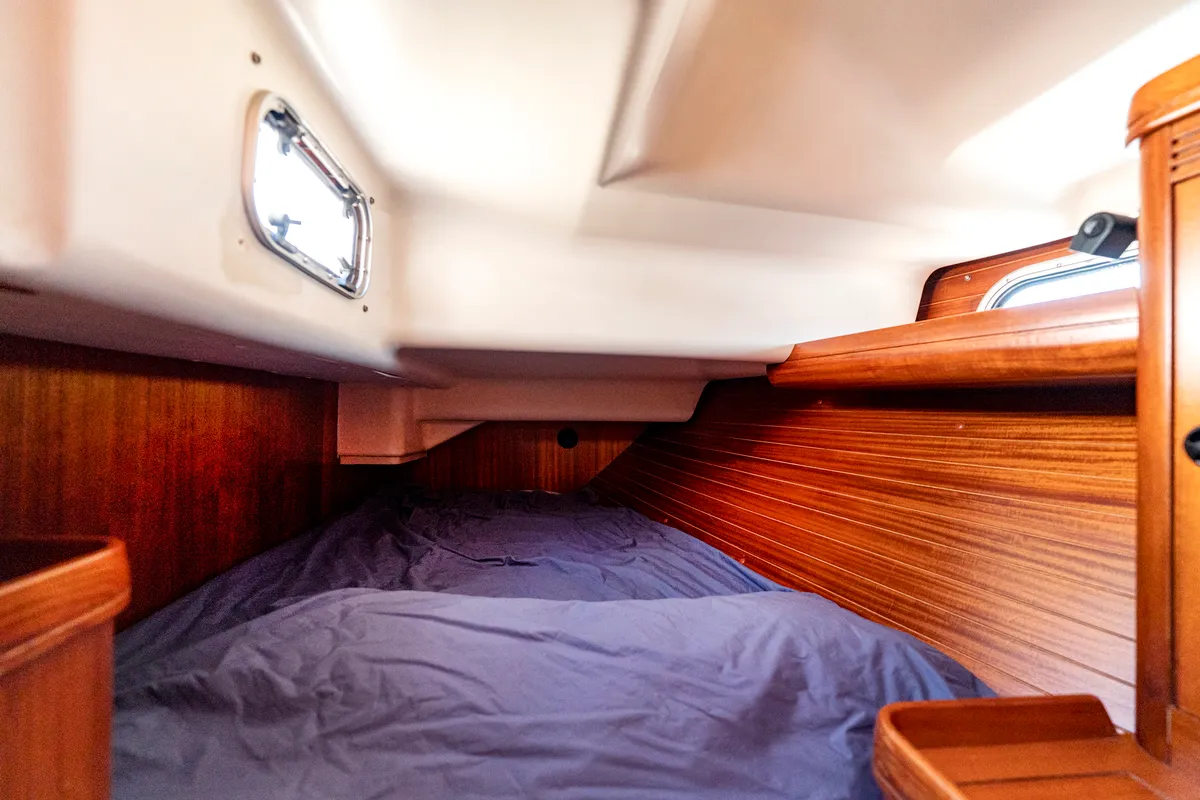 Cabin on Classic, a Elan 40 sailboat at Split, Croatia