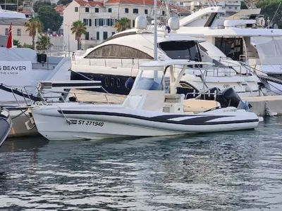 Exterior view of SuperRIB 9, a Gulet Super RIB 45 motorboat at Split, Croatia