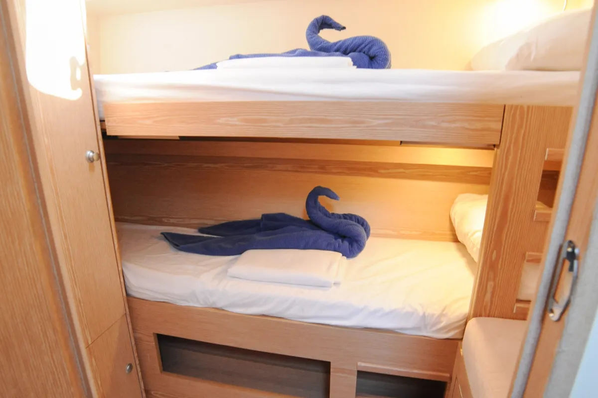 Ariel, a Hanse 505 sailboat at Ibiza, Spain