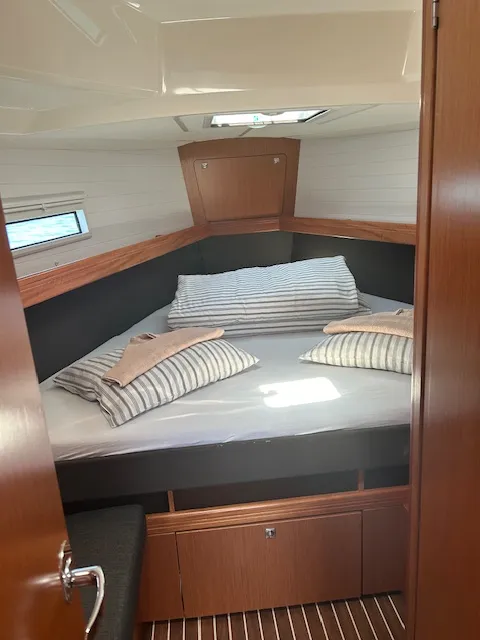 Cabin on Barbera, a Bavaria Cruiser 41 sailboat at Seget Donji, Croatia
