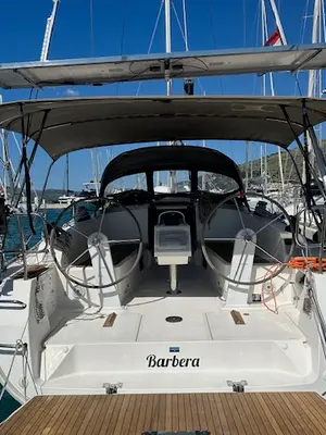 Cockpit of Barbera, a Bavaria Cruiser 41 sailboat at Seget Donji, Croatia
