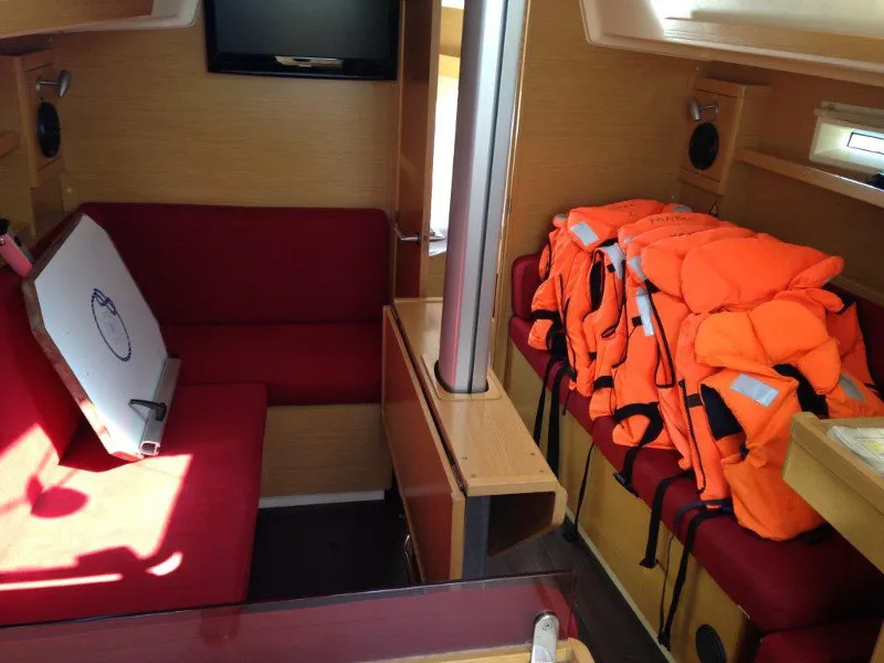 Salon of Yankee, a Elan 350 sailboat at Grad Biograd na Moru, Croatia