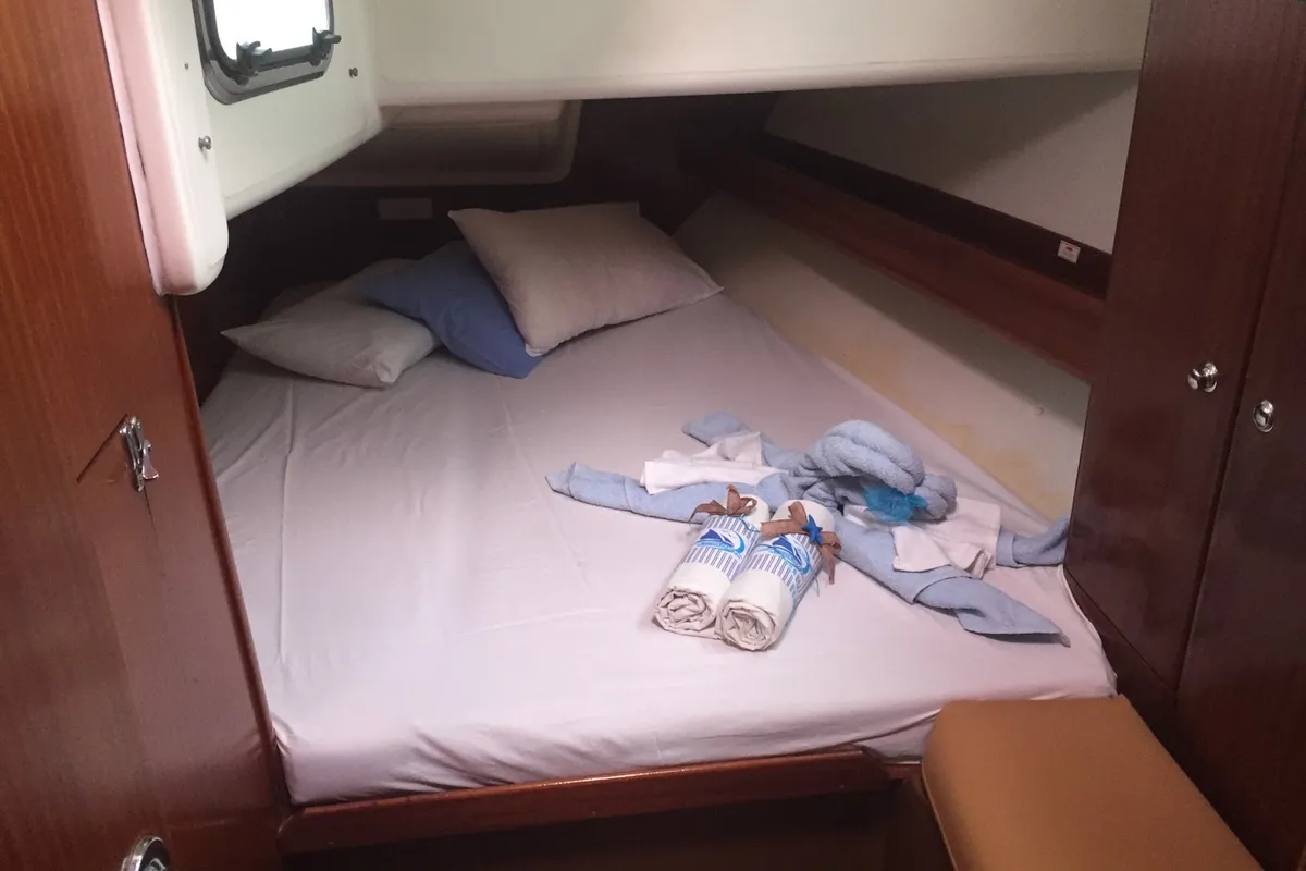 Cabin on Giannis, a Bavaria 44 sailboat at Municipal Unit of Ellomenos, Greece