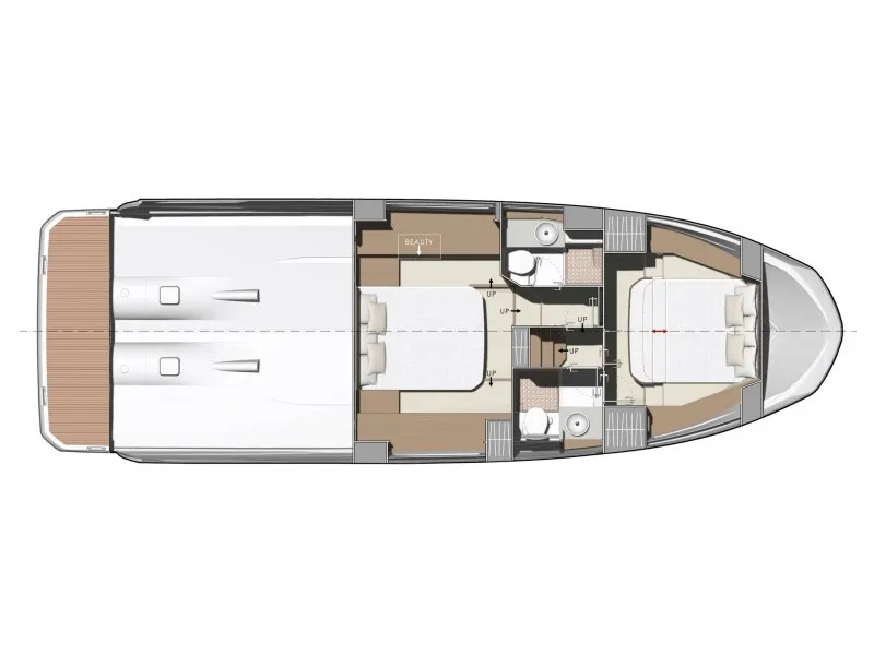 Martin, a Jeanneau Prestige 420 Fly motor yacht at Split, Croatia