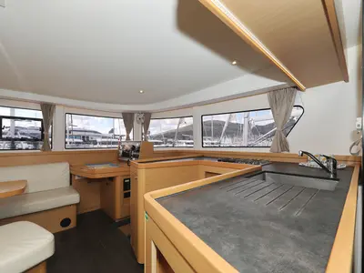 Galley of Demi Doux, a Lagoon 42 catamaran at Grad Trogir, Croatia
